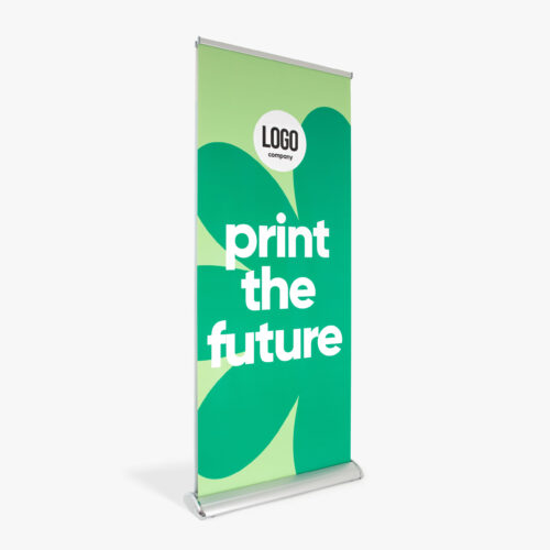 Double roll-up banner